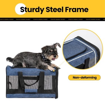 Conlun Cat Carrier M, prepravka na prepravu mačiek schválená pre lietadlá do 7 kg, D 43 x Š 28 x V