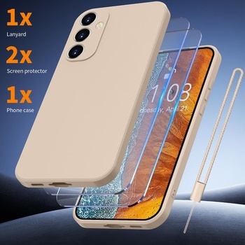 Pouzdro na telefon pro Samsung Galaxy A15 s [2 ochrannými fóliemi na displej] [1 šňůrkou na krk],