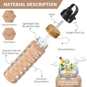 Fľaša na pitie HYDRAGLAZIC HBEI-24OZ-Amber