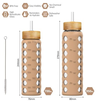 Fľaša na pitie HYDRAGLAZIC HBEI-24OZ-Amber
