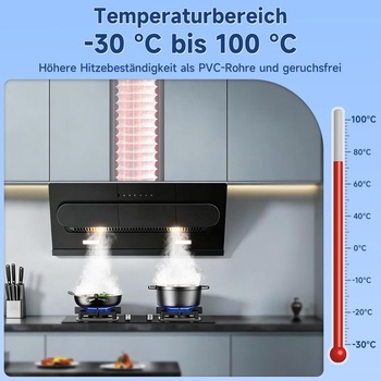 Výfuková hadica Inpuster 150 mm zosilnená kovová hliníková, dlhá 5 m, flexibilná hliníková rúrka