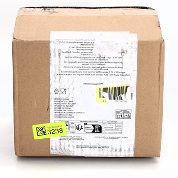 Náhradná sklenená karafa Amazon Basics s vekom pre kávovar, objem 1,25 l/10 šálok