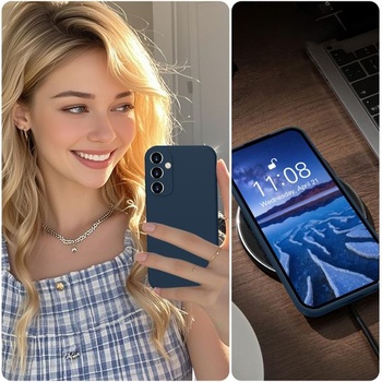 Pouzdro na telefon pro Samsung Galaxy A15 s [2 ochrannými fóliemi na displej] [1 šňůrkou na krk],