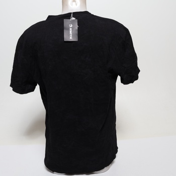 Pánské tričko HMIYA, 100% bavlna, vintage henley, krátký rukáv, letní, ležérní, velikost XL,