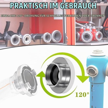 C spojka 2 palce s vnitřním závitem pevná spojka C spojka pevná spojka s těsněním pro spojky STORZ