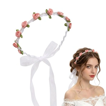 Květinová čelenka, dirndl čelenka, modré růže, tradiční…