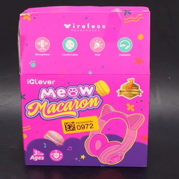 Dětská sluchátka iClever BTH13, růžová
