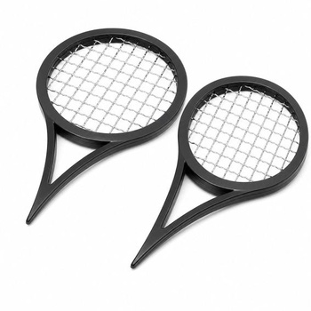 Hrebeň na afro kučery Twist Comb, alternatíva hubky na vlasy v dizajne tenisovej rakety,