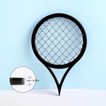 Hřeben na afro kudrlinky Twist Comb, alternativa houbičky na vlasy v designu tenisové rakety,