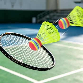 YUE QIN 18dielne badmintonové loptičky, nylonové perové loptičky, odolné loptičky na loptičky