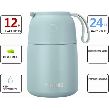 Termonádoba VITONIS se lžící 500 ml, zelená