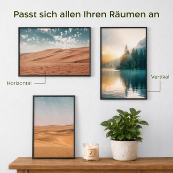 Fotorámik Zenacolor 30x40 cm, drevo, čierna - ochranná fólia proti poškriabaniu, flexibilné zavesenie