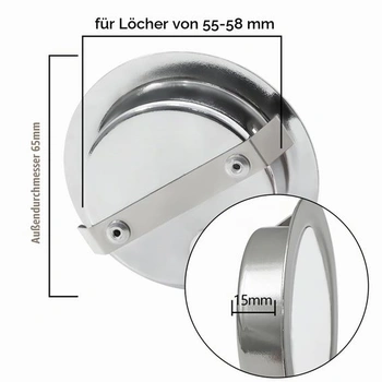 Balenie 3 kusov zapustených LED bodových svetiel, 12V LED bodové svetlo, neutrálna biela, stmievateľné,