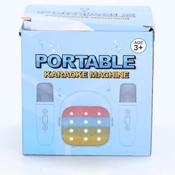 Karaoke automat Dislocati s 2 karaoke mikrofónmi Bluetooth, veľkonočné darčeky, detská hračka pre