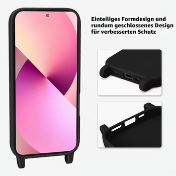 Pouzdro na telefon s poutkem pro Samsung Galaxy S24 FE, pouzdro na telefon MoEvn Necklace s
