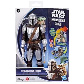 Star Wars: Mandalorian a Grogu: Bounty Hunter Blaster, akční figurka (28 cm) se zvukovými efekty,