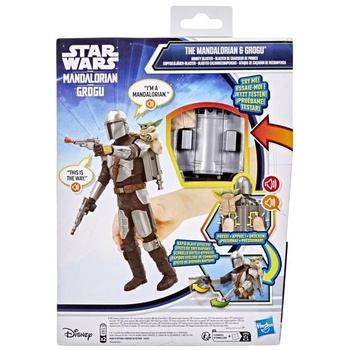 Star Wars: Mandalorian a Grogu: Bounty Hunter Blaster, akční figurka (28 cm) se zvukovými efekty,