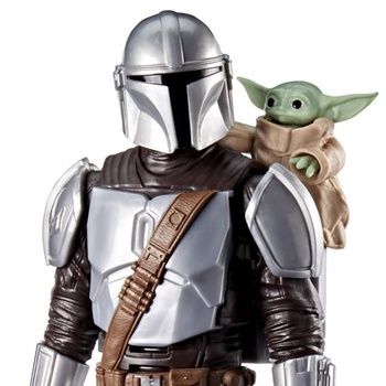 Star Wars: Mandalorian a Grogu: Bounty Hunter Blaster, akční figurka (28 cm) se zvukovými efekty,