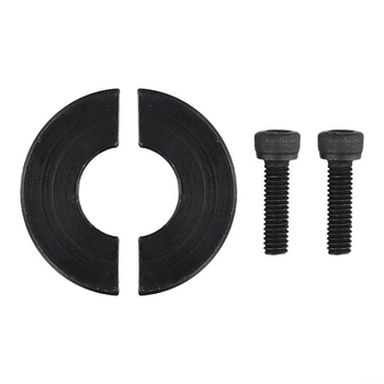 Upínací krúžok na ochranu hriadeľa, dvojito delený, 10 mm až 40 mm, verzia z čiernej ocele (13 mm)