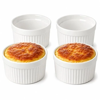 WERTIOO misky na Crème Brûlée, 4 kusy, 8 oz/237 ml, misky…