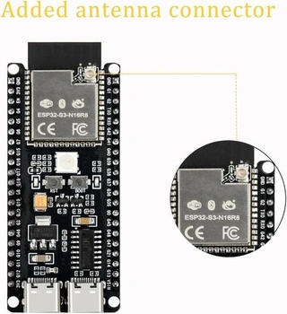 Diymore pro ESP32-S3 DevKitC-1 N16R8 modul, rozšiřující deska pro ESP32 S3 1-N16R8 vývojová deska s