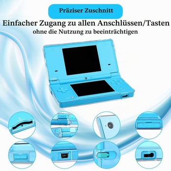 Priehľadný kryt OSTENT z tvrdého krištáľu pre Nintendo DSi a DSi.