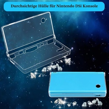 Priehľadný kryt OSTENT z tvrdého krištáľu pre Nintendo DSi a DSi.
