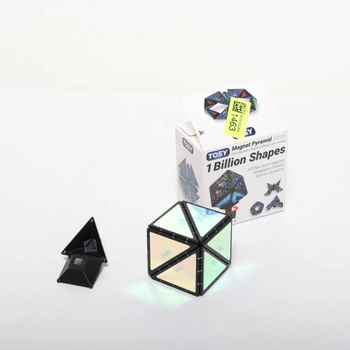 TOSY Magnetická pyramidová kostka - 1 kostka se promění v 1 miliardu tvarů, 243 magnetů,