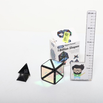 TOSY Magnetická pyramídová kocka - 1 kocka sa premení na 1 miliardu tvarov, 243 magnetov,