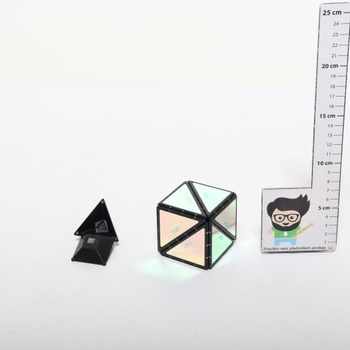 TOSY Magnetická pyramídová kocka - 1 kocka sa premení na 1 miliardu tvarov, 243 magnetov,