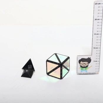 TOSY Magnetická pyramidová kostka - 1 kostka se promění v 1 miliardu tvarů, 243 magnetů,