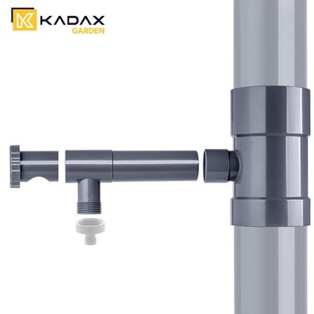 KADAX Zberač dažďovej vody 100 mm, Zberač dažďovej vody do zvodu, Odvádzač dažďovej vody s integrovaným