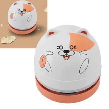 Mini stolný vysávač ciciglow, roztomilý stolný vysávač na zbieranie omrviniek, gumy, zvieracích chlpov,