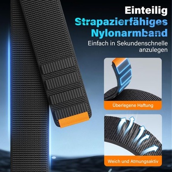 Náramek se zapínáním na suchý zip kompatibilní s Instinct 3-50 mm, 26 mm, černý.