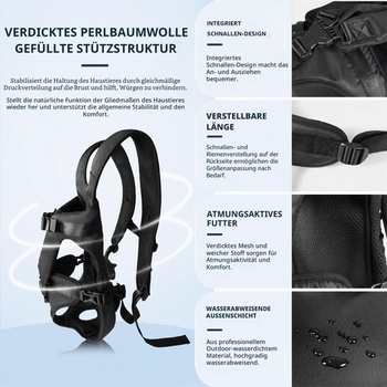 Batoh pro psy do 10 kg Zinueen