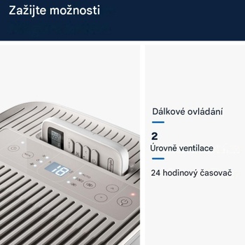 Mobilná klimatizácia, až 60 m², 65 dB, 8300 BTU, biela - A