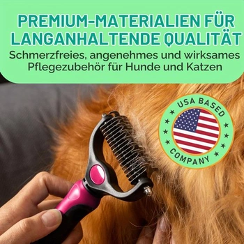 MaxPower Planet Dog and Cat Brush - Jemný kartáč na podsrst pro dlouhosrstá zvířata - Oboustranný