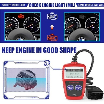 DollaTek MS309 OBDII skener Viacjazyčný automobilový skener Diagnostický nástroj pre motor