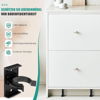 30 klipov na kuchynský sokel, klipy na sokle pre kuchynské lišty so 60 skrutkami, držiaky soklových panelov