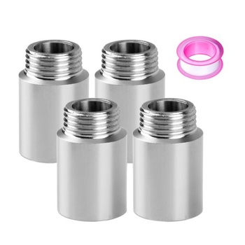 4 Predĺženie sprchovej hlavice 1/2 palca 30 mm, nerezová oceľ