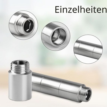 4 Predĺženie sprchovej hlavice 1/2 palca 30 mm, nerezová oceľ