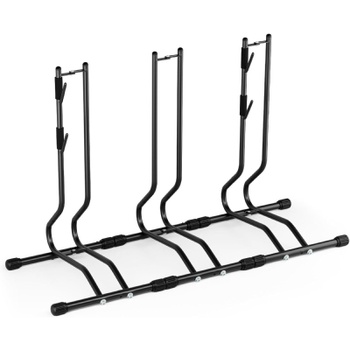 Stojan na bicykle DT3, pre 3 bicykle, 108 x 38 x 68,5 cm, čierny - N