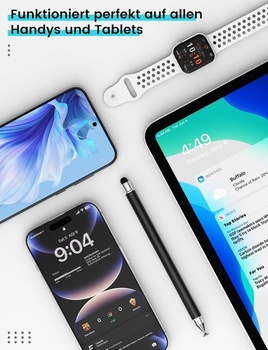 MEKO 3v1 stylus pre tablet s vláknovými/gumovými/kotúčovými hrotmi pre tablety a mobilné telefóny |