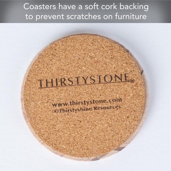 Podtácok a držiak Thirstystone okrúhly 4 palce Podtácok Cinnabar okrúhly 4 palce Südwest