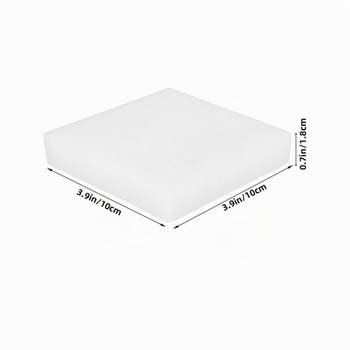 Antivibračná podložka, biela, 9,94 x 9,94 x 2,3 cm, silikónová, tlmič vibrácií pre práčku a sušičku,