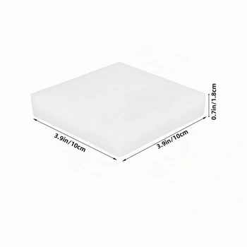 Antivibrační podložka, bílá, 9,94 x 9,94 x 2,3 cm, silikonová, tlumič vibrací pro pračku a sušičku,