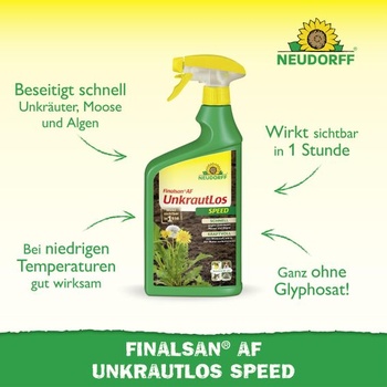 Neudorff Finalsan AF Weed-Free Speed ​​– Rýchlo pôsobiaci herbicíd proti burine, machu a riasam.