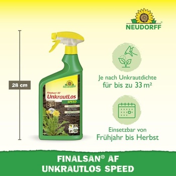 Neudorff Finalsan AF Weed-Free Speed ​​– Rýchlo pôsobiaci herbicíd proti burine, machu a riasam.