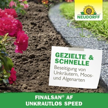 Neudorff Finalsan AF Weed-Free Speed ​​– Rýchlo pôsobiaci herbicíd proti burine, machu a riasam.