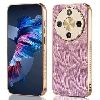 Puzdro na telefón pre Honor Magic 8 Lite/Magic 8 Lite/X9D, kožené puzdro s módnou a lesklou